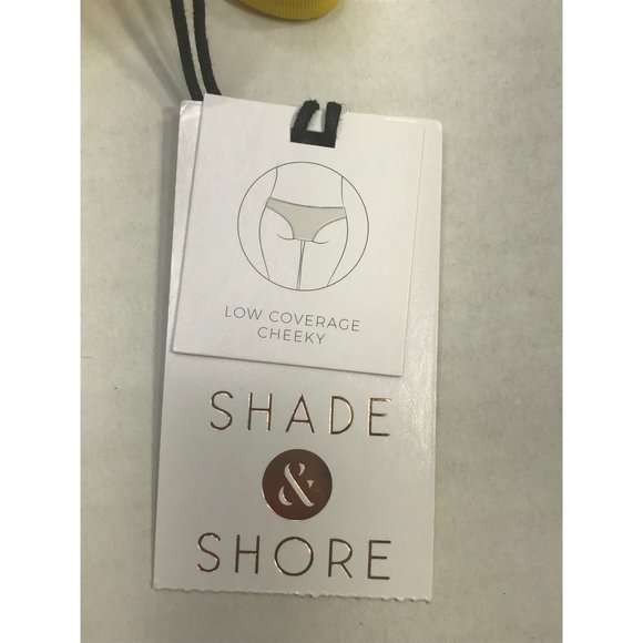 Shade And Shore Women's Size Large 12-14 Side Tie Cheeky Bikini Swim Bottom - Picture 3 of 8